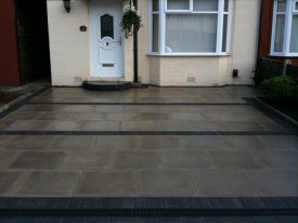 AFTER MARSHALLS UTILITY PAVING USING A CHARCOAL BLOCK BORDER AND SEAMS FOR A DURABLE, COST EFFECTIVE AND SMART DRIVEWAY ALLERTON