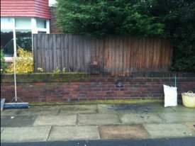 BEFORE REMOVAL OF WALL TO CREATE DRIVEWAY GARSTON